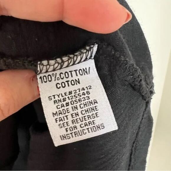 Habitat Black Pieced Cotton Tank Top - Picture 6 of 6